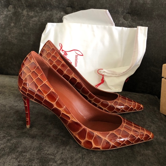 Christian Louboutin Kate 85 crock embossed size EU 39 - Picture 2 of 10